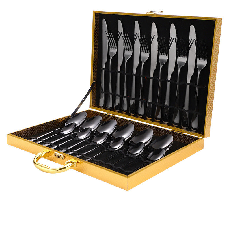 Luxury 24-Piece Premium Tableware Set – Elegant Dining Cutlery Collection