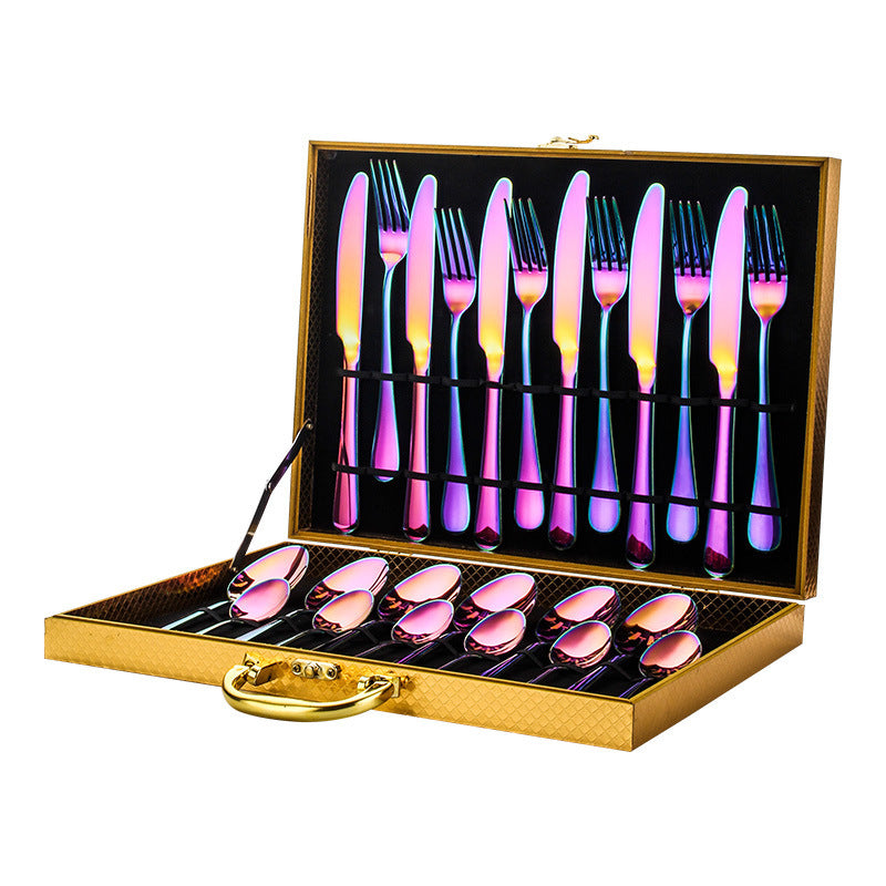 Luxury 24-Piece Premium Tableware Set – Elegant Dining Cutlery Collection