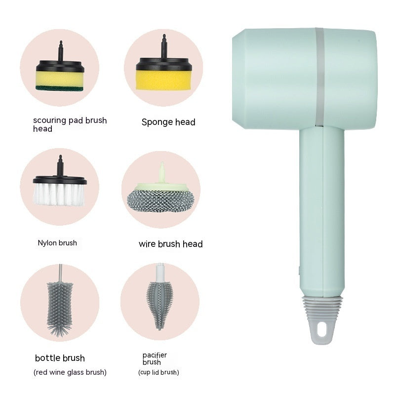 Electric Cleaning Brush – USB Rechargeable Dishwashing & Tile Scrubber