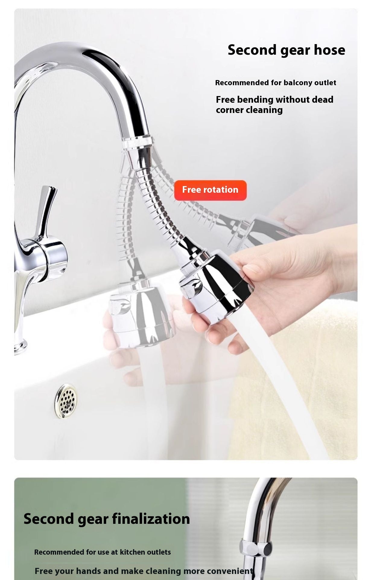 Cross-border Kitchen Vegetable Basin Faucet Splash-proof Artifact Universal Sprinkler