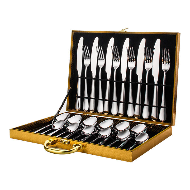Luxury 24-Piece Premium Tableware Set – Elegant Dining Cutlery Collection