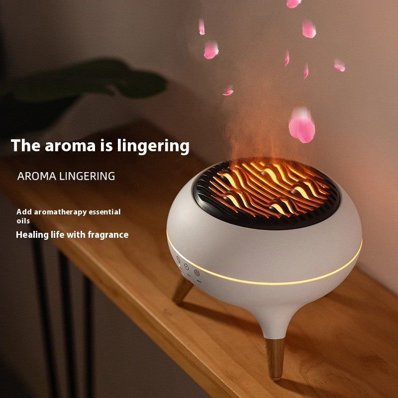Lika Dow Creative Flame Mountain Aroma Diffuser – Ambient LED Mist Humidifier