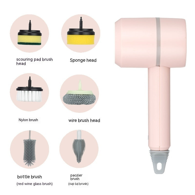Electric Cleaning Brush – USB Rechargeable Dishwashing & Tile Scrubber