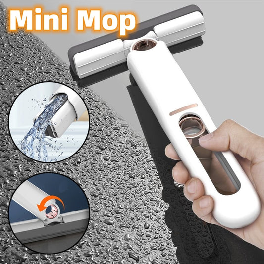 Mini Sponge Squeeze Mop – Portable Floor & Desk Cleaning Tool for Home, Car, Glass & Screens