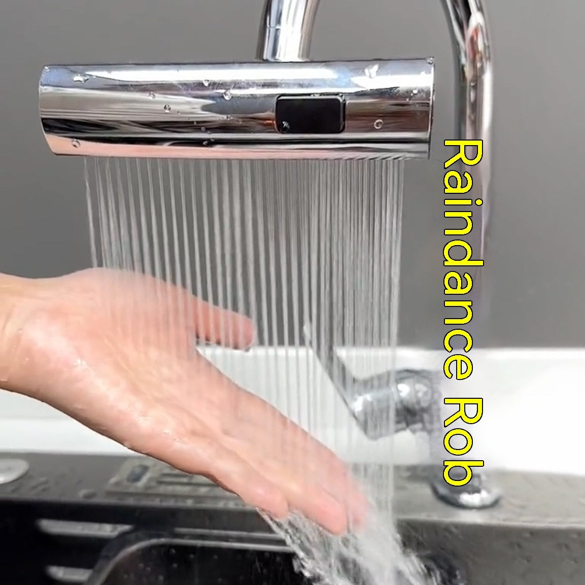 360° Adjustable Waterfall Faucet Nozzle – Splash-Free, Aerated Bubbler & Kitchen Sink Extender